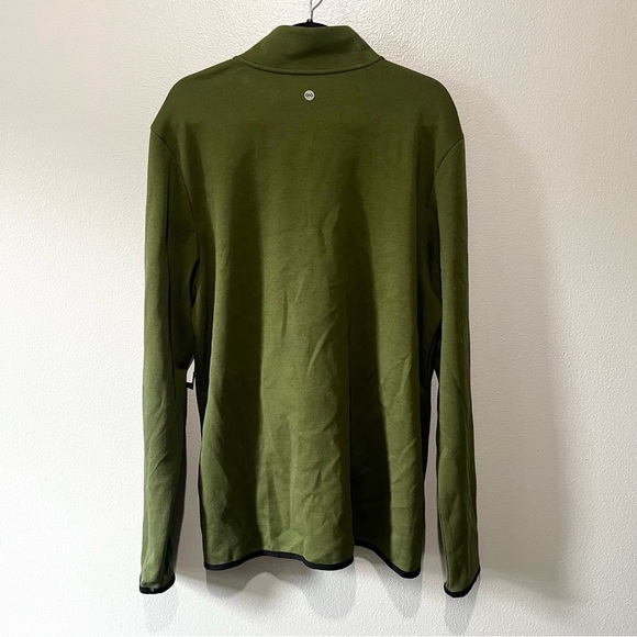 DIP-NWT Green Long Sleeve Zip Up Sweatshirt Size L - Picture 2 of 5